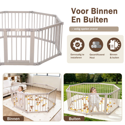 Japandi Beige Klappbare Holz-Bodenbox Multifunktional 130x130x70